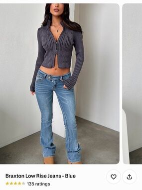 Braxton Low-Rise Bootcut Jeans in Light Blue